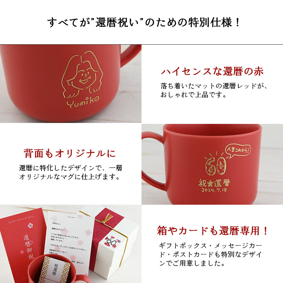 還暦祝い・にがおえキャラ・マディマグの特徴