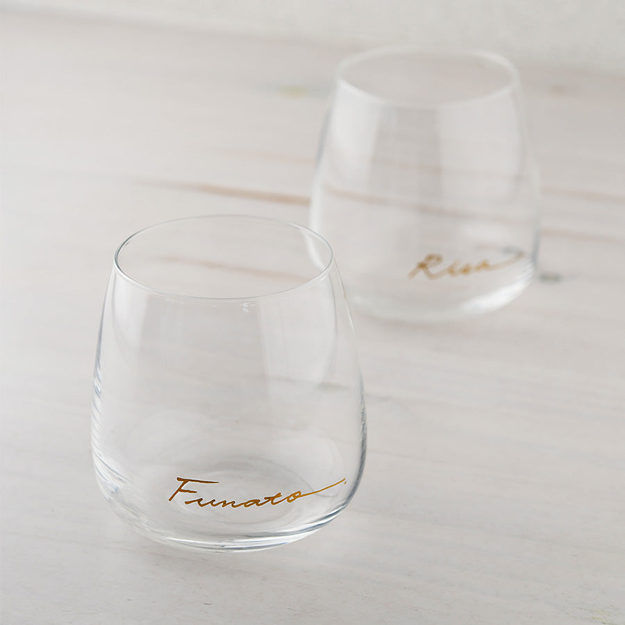 サインド・コルト*ペア名入れグラス+アイスコーヒーパック(12パック・ギフトBOX付き) 結婚祝い 記念日 おしゃれ お揃い