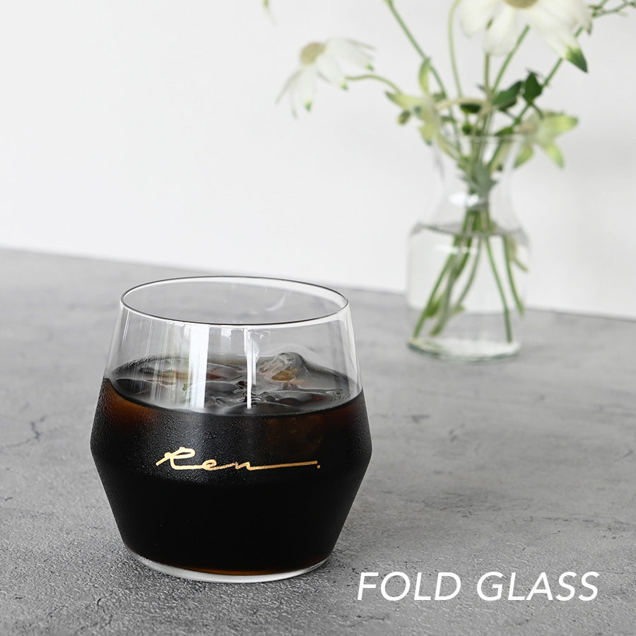 サインド・フォールド*ペア名入れグラス(2個セット・ギフトBOX付き) 結婚祝い 記念日 お揃い おしゃれ