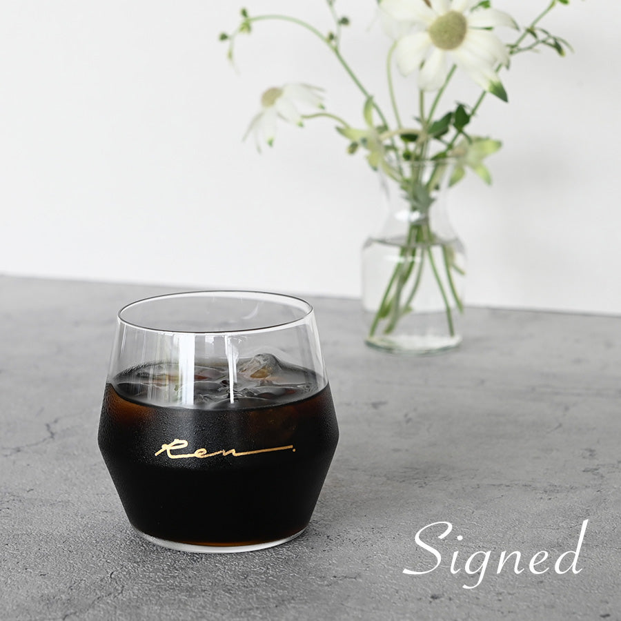 サインド・フォールド*名入れグラス(ギフトBOX付き) 送別 退職 プレゼント 還暦祝い 誕生日 記念日 おしゃれ