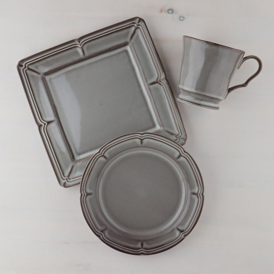 サインド・フレンチシャビー*名入れマグ&プレート2種 食器セット(計3点・ギフトBOX付き) 還暦祝い 誕生日 記念日 おしゃれ 送別記念品 - オーダーギフト ももやま 本店