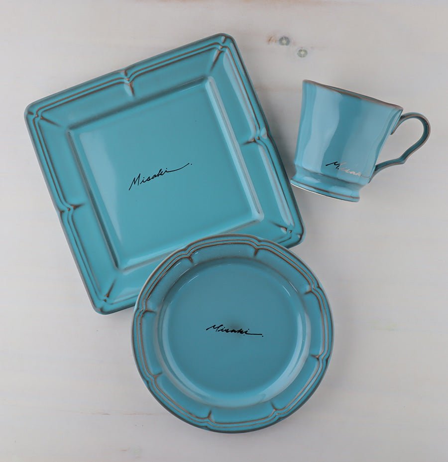 サインド・フレンチシャビー*名入れマグ&プレート2種 食器セット(計3点・ギフトBOX付き) 還暦祝い 誕生日 記念日 おしゃれ 送別記念品 - オーダーギフト ももやま 本店