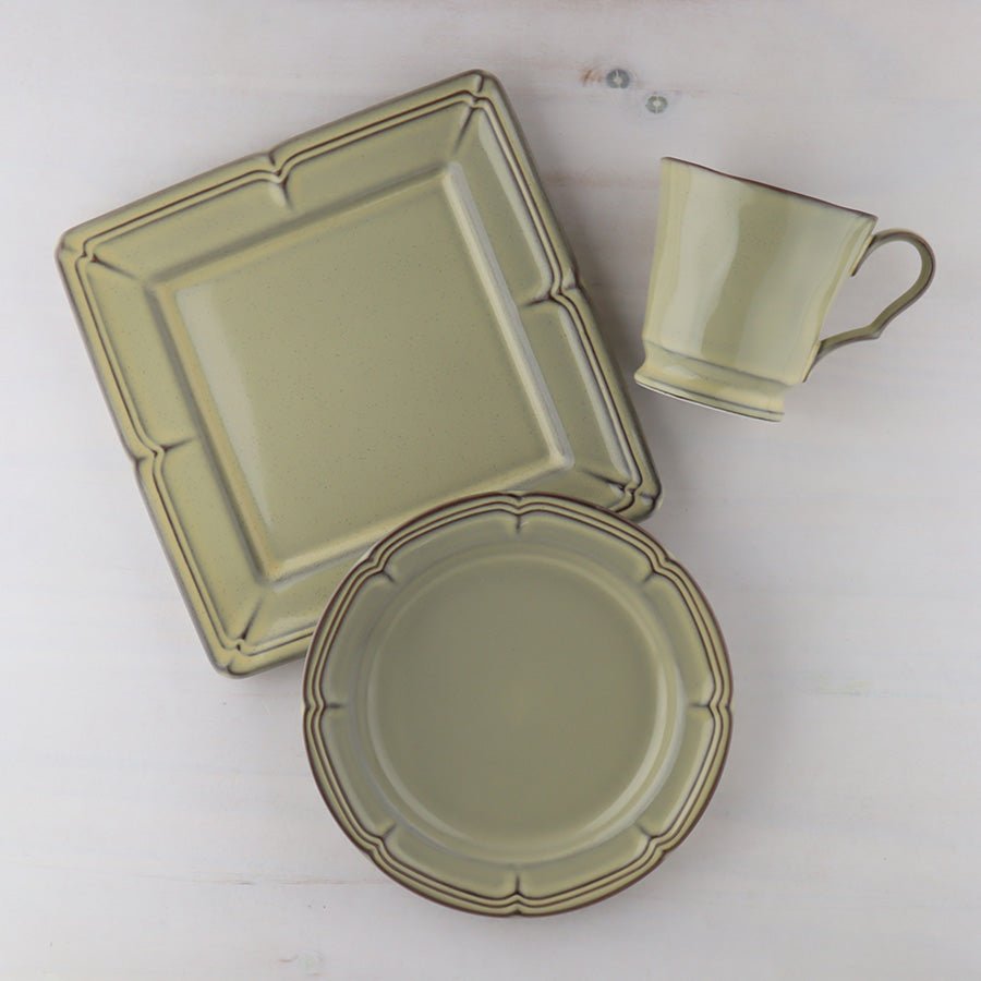 サインド・フレンチシャビー*名入れマグ&プレート2種 食器セット(計3点・ギフトBOX付き) 還暦祝い 誕生日 記念日 おしゃれ 送別記念品 - オーダーギフト ももやま 本店