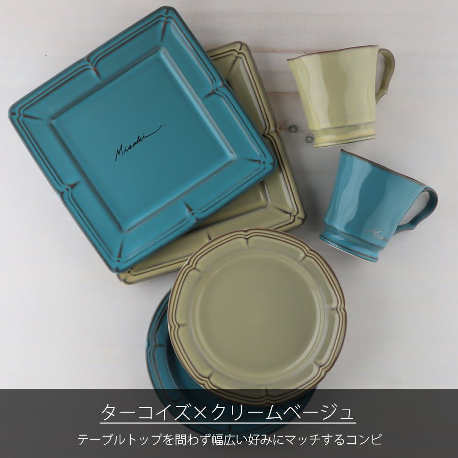 サインド・フレンチシャビー*名入れマグ&プレート2種 ペア食器セット(計6点・ギフトBOX付き) 結婚祝い 還暦祝い 記念日 おしゃれ - オーダーギフト ももやま 本店