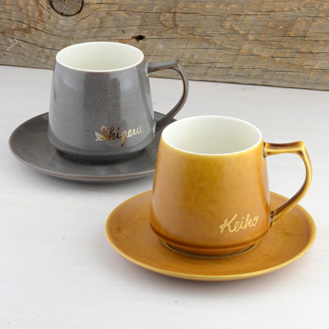 サインド・アポロ*ペア名入れマグカップ(2個セット・ギフトBOX付き) 結婚祝い 記念日 おしゃれ お揃い - オーダーギフト ももやま 本店