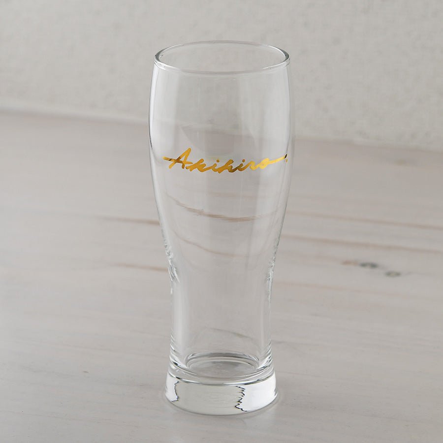 サインド・ビアグラス*ペア名入れグラス(2個セット・ギフトBOX付き) 結婚祝い 記念日 おしゃれ お揃い - オーダーギフト ももやま 本店