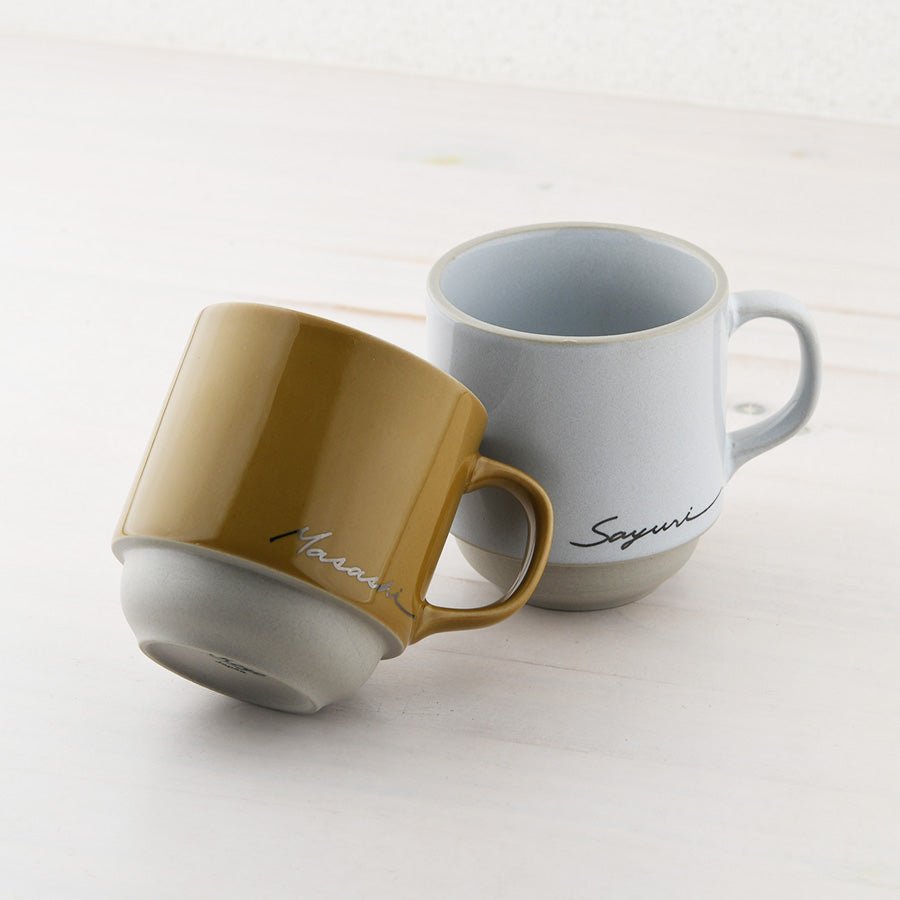 サインド・マッシュ*名入れマグカップ(ギフトBOX付き) 還暦祝い 誕生日 記念日 おしゃれ 送別記念品 - オーダーギフト ももやま 本店