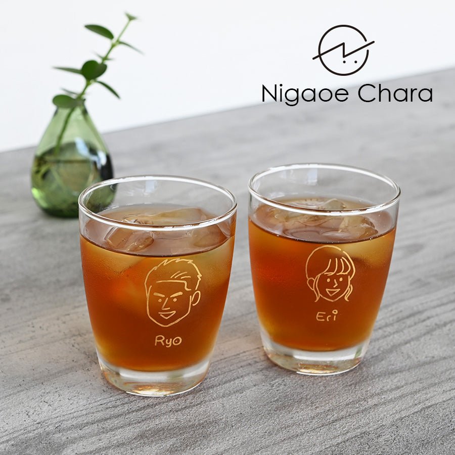 にがおえキャラ・ラッパタンブラー*似顔絵グラス(ギフトBOX付き) 還暦祝い 誕生日 記念日 おしゃれ 送別記念品 - オーダーギフト ももやま 本店