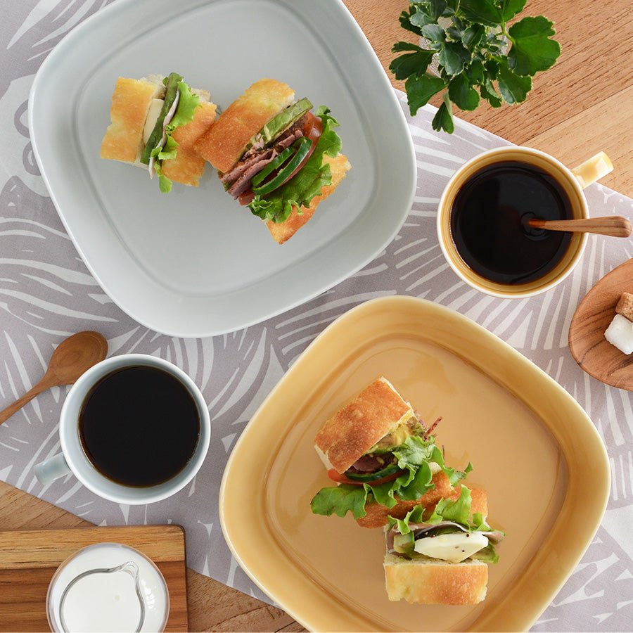 サインド・ナチュラリー*名入れプレートL 食器セット(計2個・ギフトBOX付き) 結婚祝い 還暦祝い 記念日 おしゃれ - オーダーギフト ももやま 本店