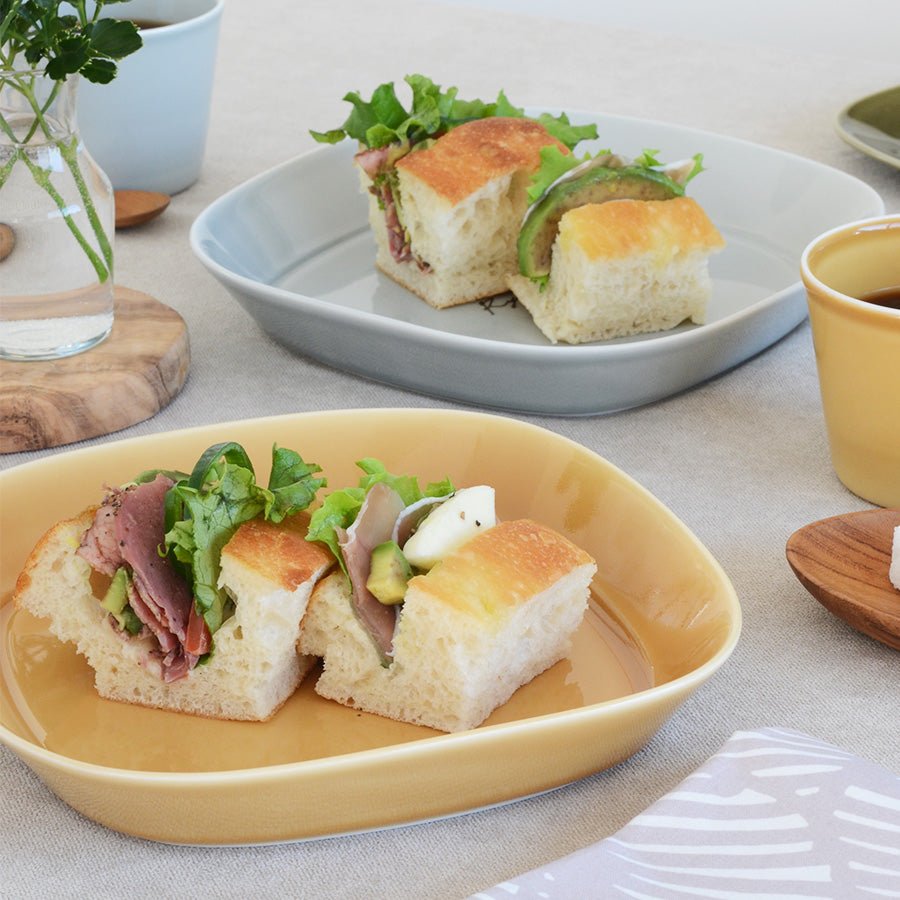 サインド・ナチュラリー*名入れプレートL 食器セット(計2個・ギフトBOX付き) 結婚祝い 還暦祝い 記念日 おしゃれ - オーダーギフト ももやま 本店
