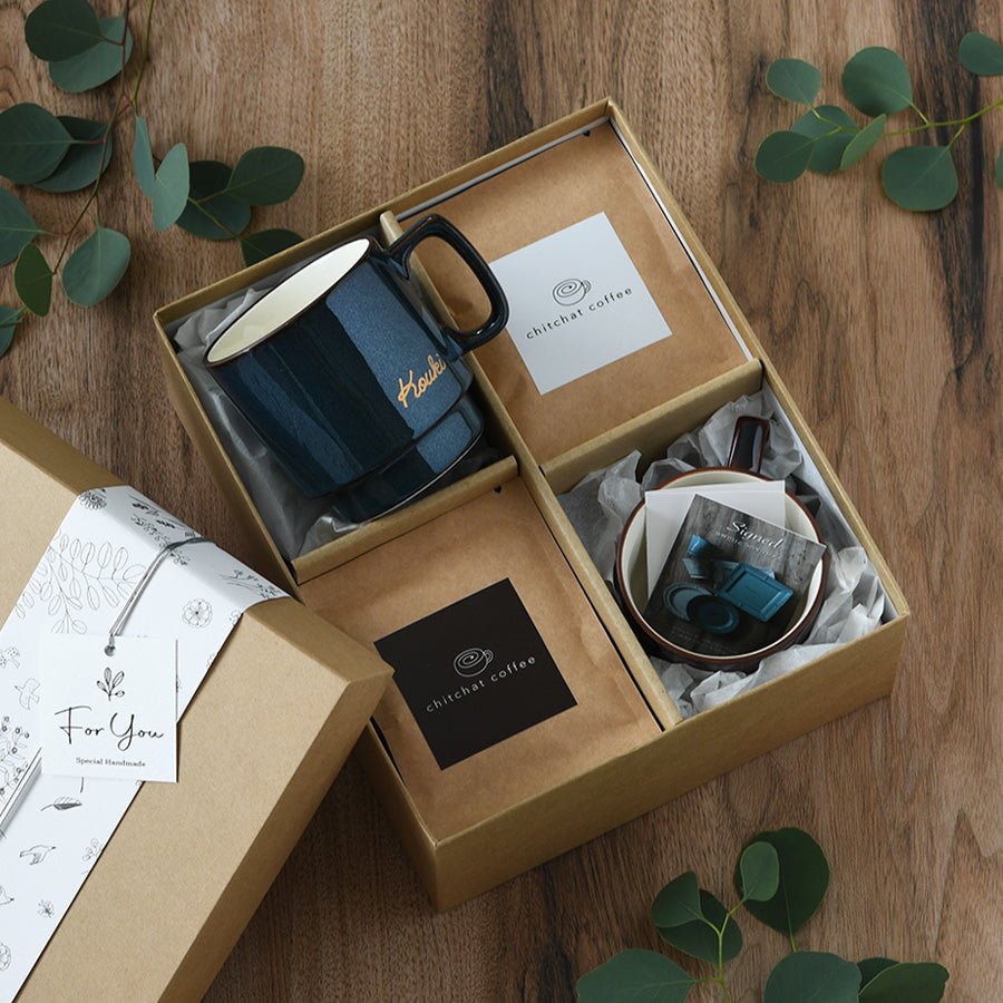 サインド・L.A.*ペア名入れマグカップ(2個セット)+ドリップコーヒー(12パック・ギフトBOX付き) 結婚祝い 記念日 おしゃれ お揃い - オーダーギフト ももやま 本店