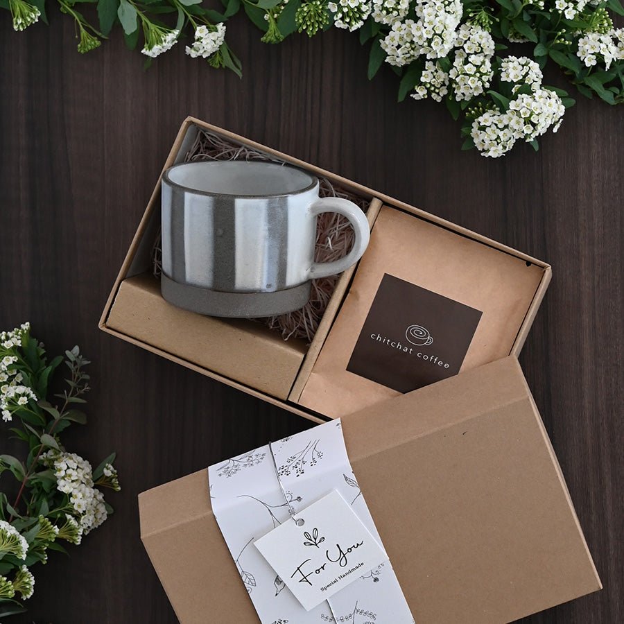 SARAKU・アースカラー*マグカップ+ドリップコーヒー(6パック・ギフトBOX付き)還暦祝い 誕生日 記念日 おしゃれ 送別記念品 - オーダーギフト ももやま 本店