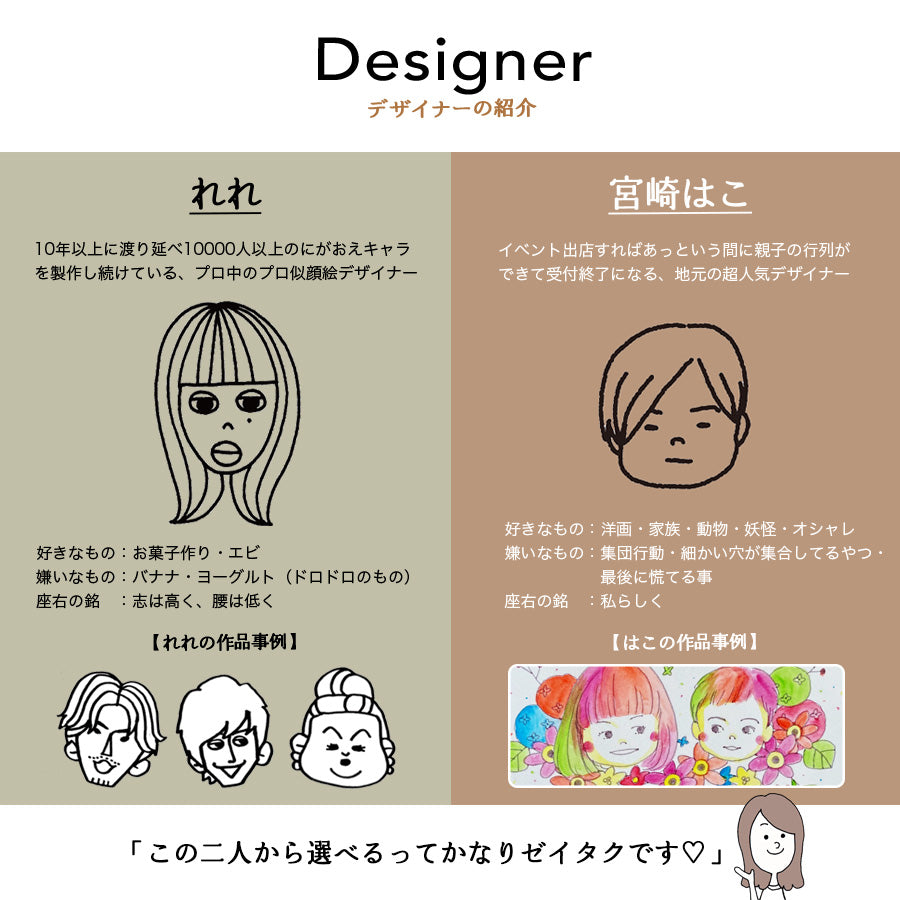 にがおえキャラ・マディ＊似顔絵マグカップ （ギフトBOX付き 