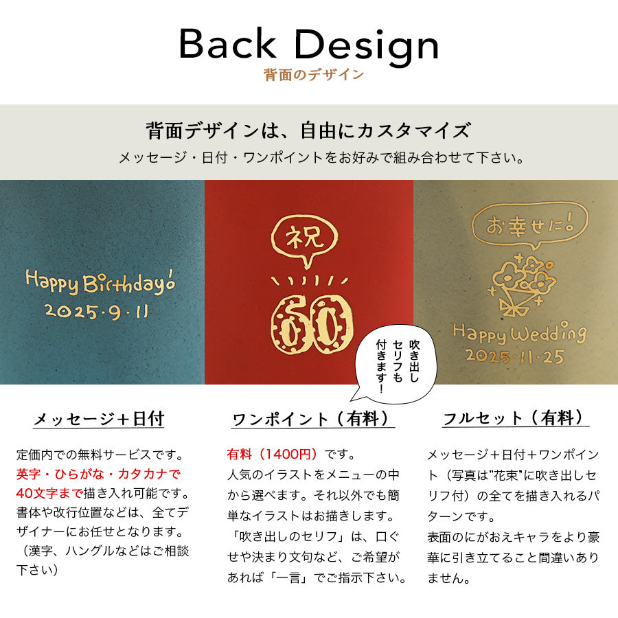 にがおえキャラ・フレンチシャビー＊似顔絵マグカップ（オリジナル専用ギフトBOX付き） 敬老の日 コーヒーカップ プレゼント 還暦祝い 誕生日 記念日